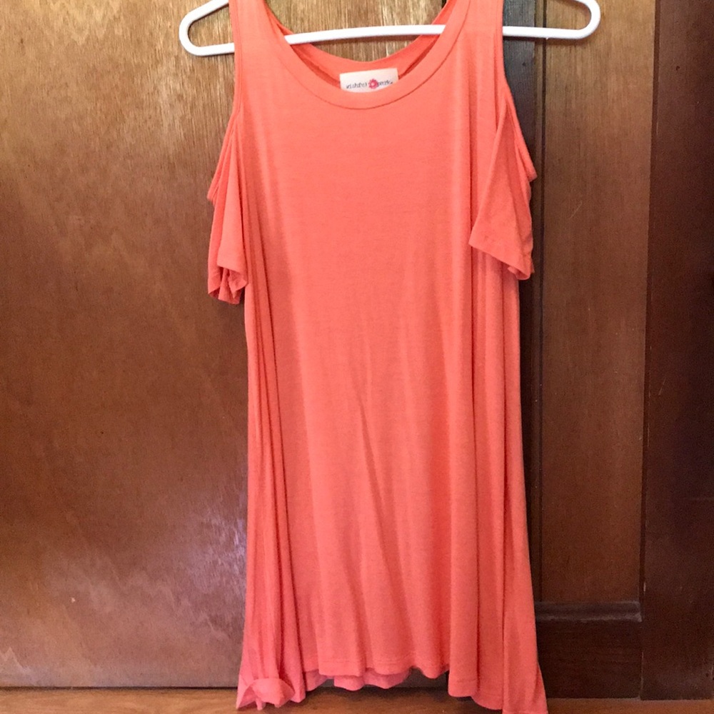 a orange dress from wishful park